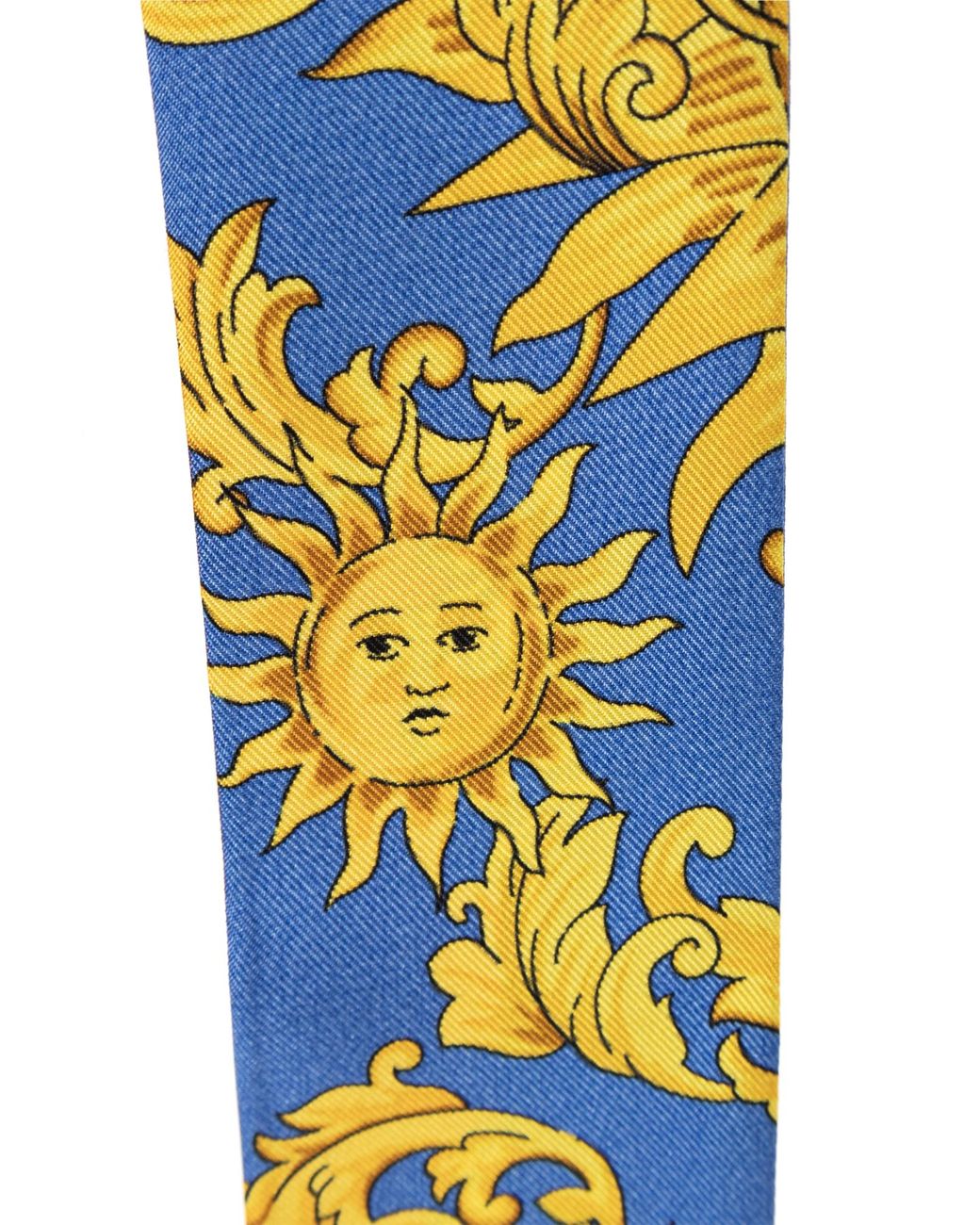 Versace Blue Silk Scarf