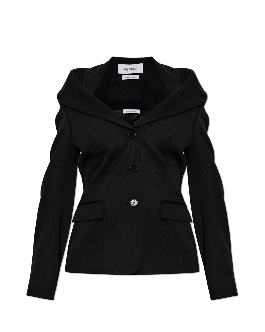 McQueen Black Wool Blazer