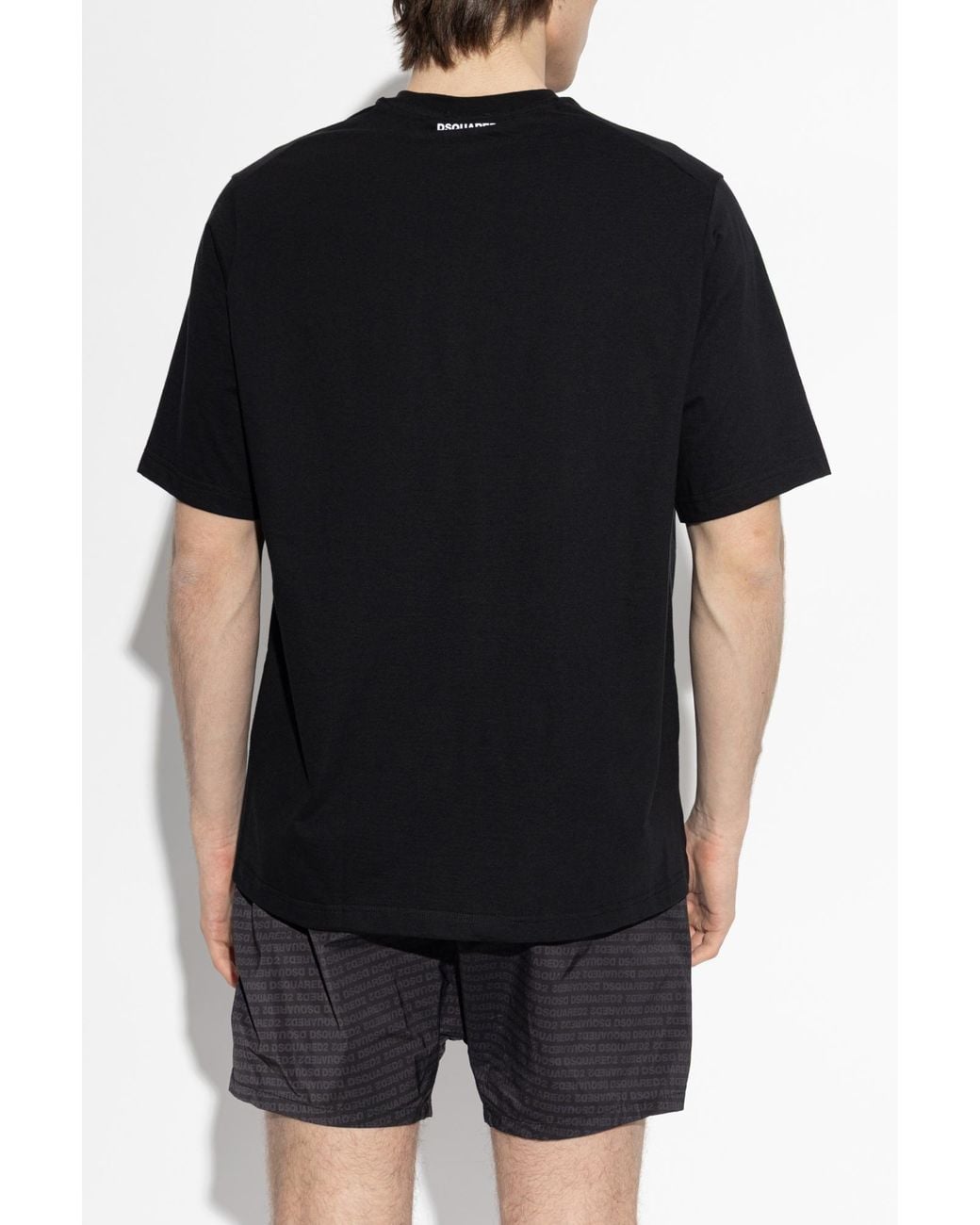 DSquared² Black Underwear T-Shirt With A Round Neckline for men
