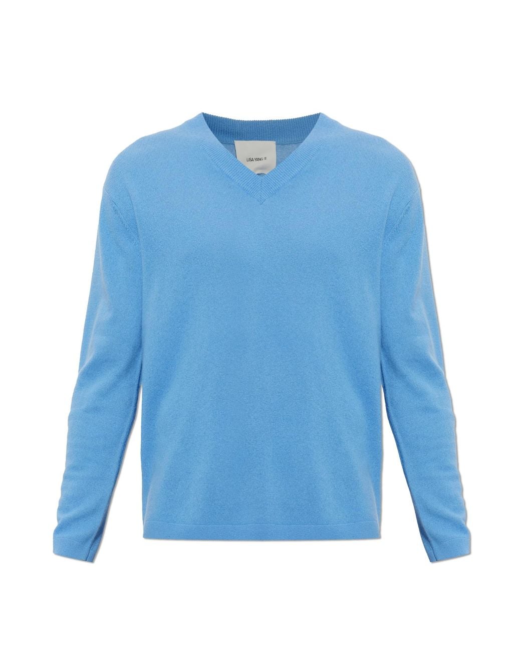 Lisa Yang Blue Cashmere Sweater 'Clayton' for men