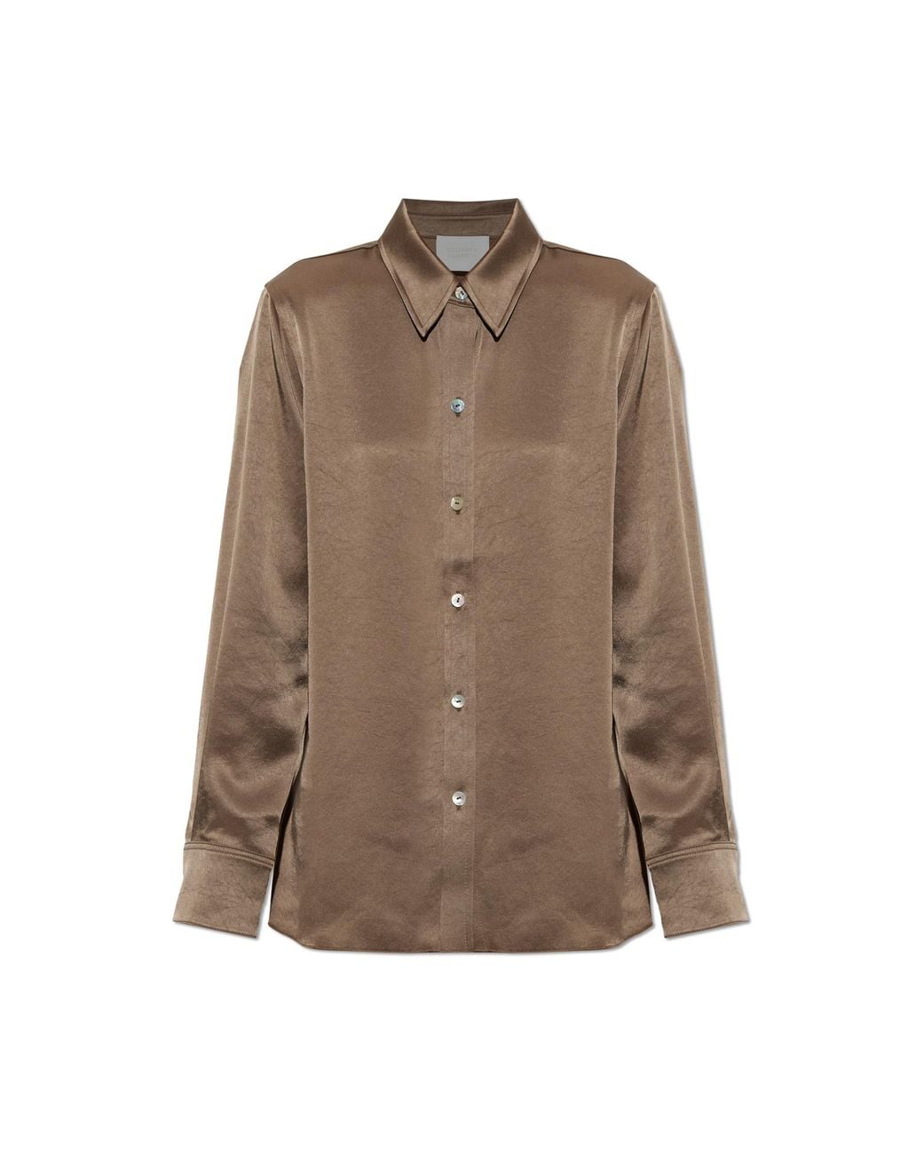 Citizens of Humanity Brown Satin Shirt 'Tullah'