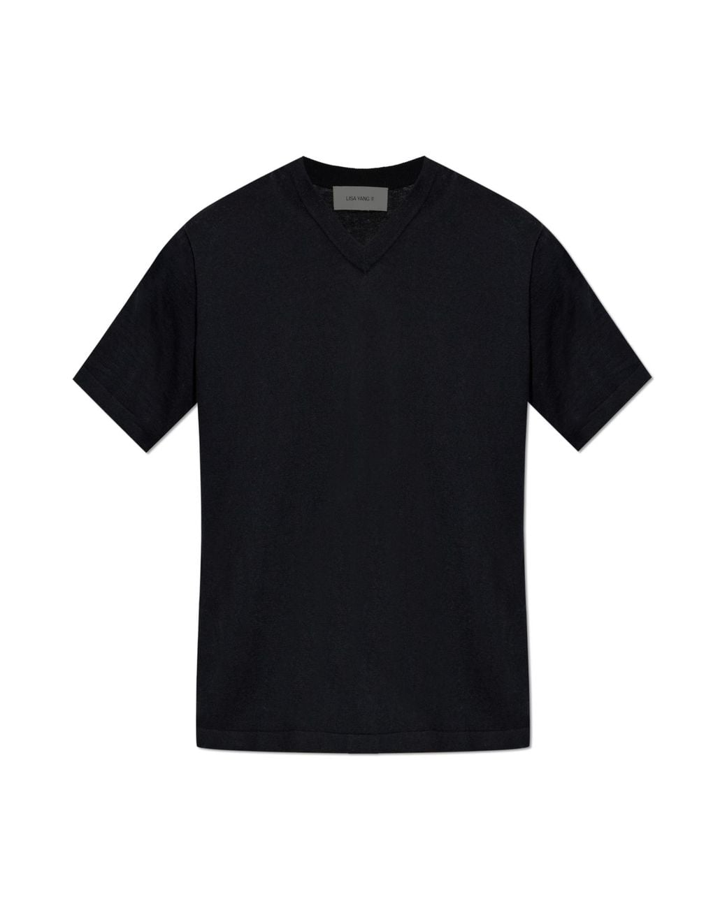 Lisa Yang Black T-Shirt "Brayden" for men