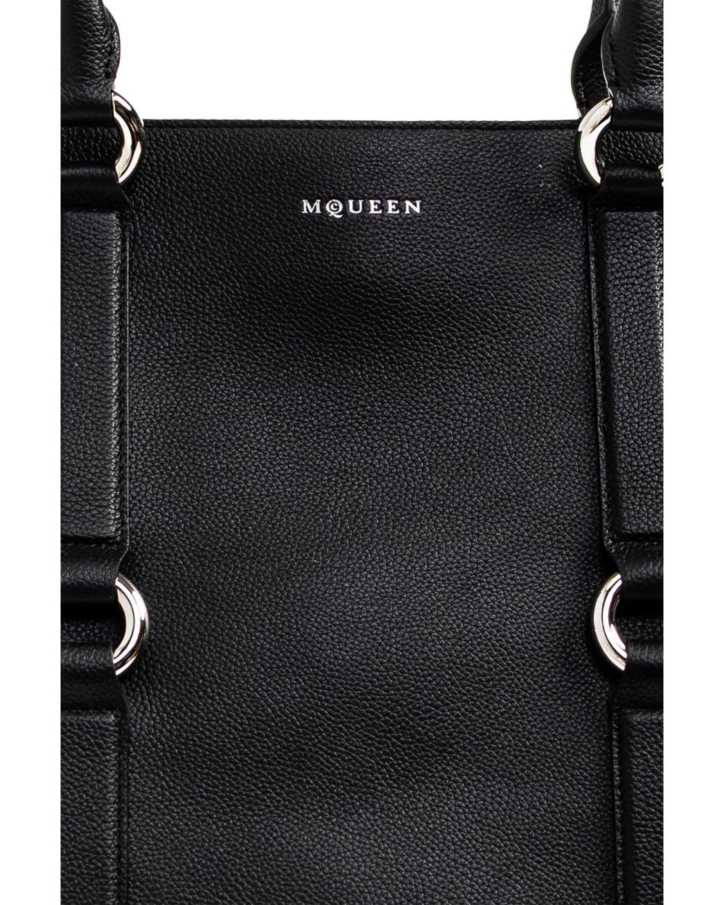 Alexander McQueen Black 'Farringdon' Shopper Bag for men