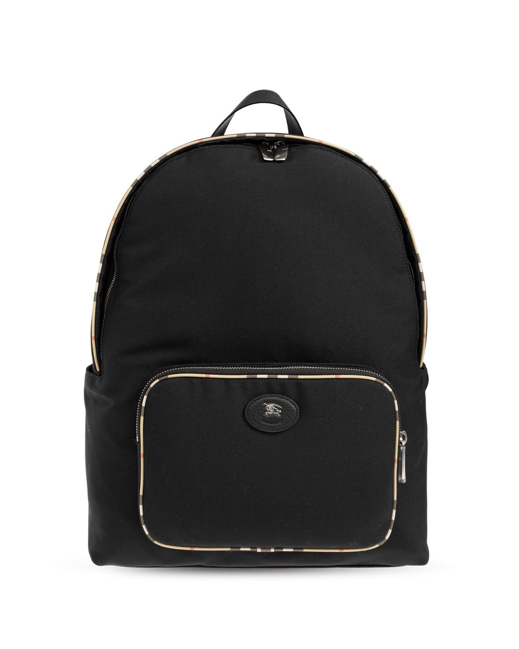 Burberry Black Backpack With Logo for men