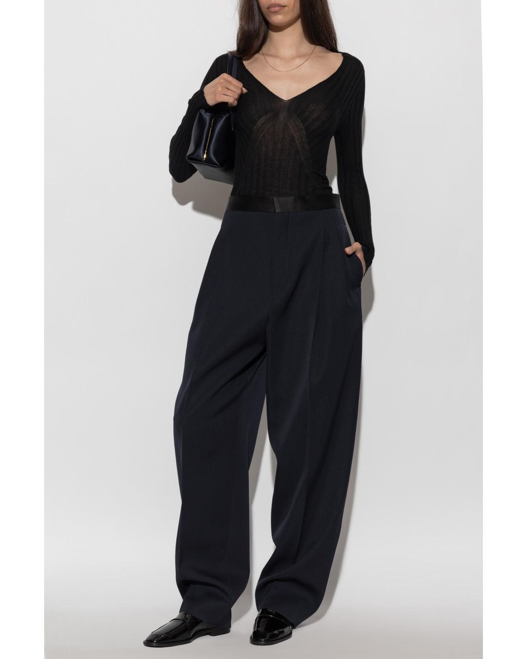 Jil Sander Black Fitted Top