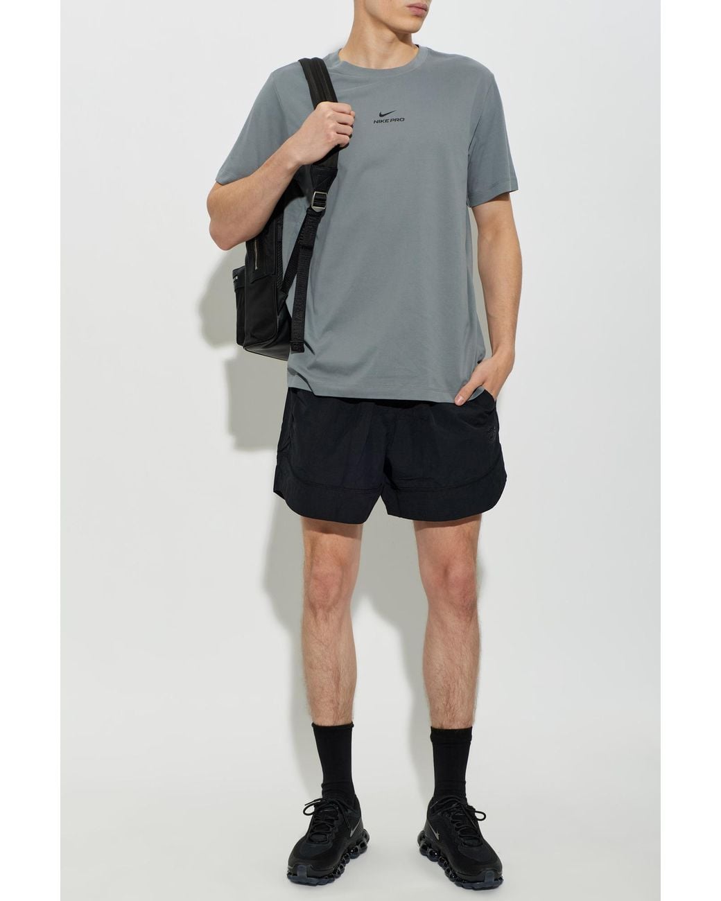 Nike Gray Logo T-Shirt for men