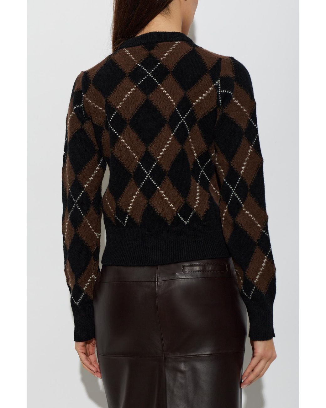 AMI Black Wool Cardigan