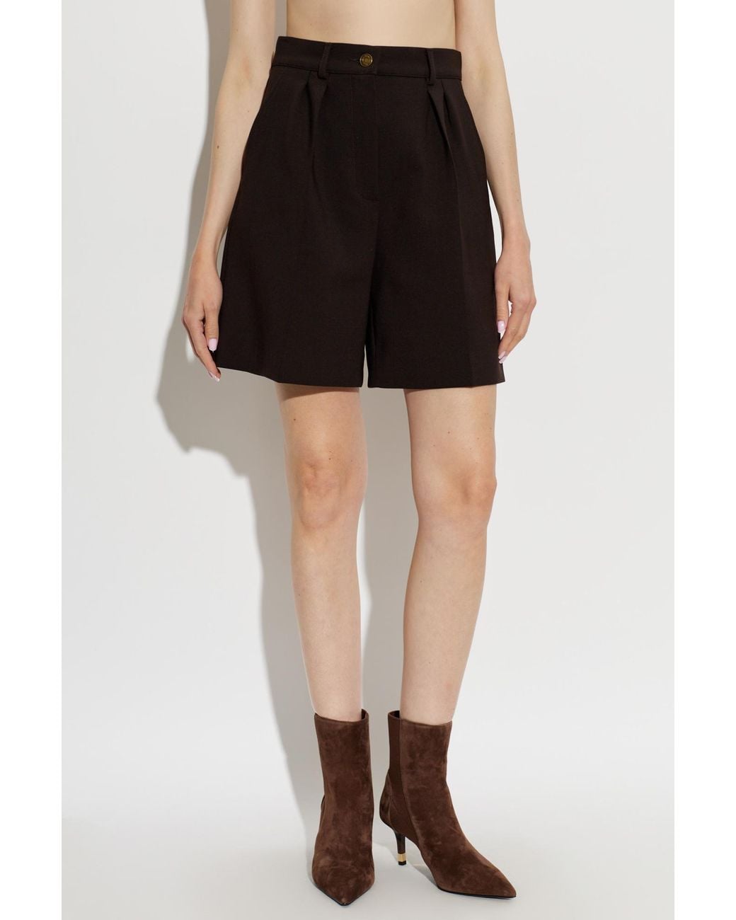 Max Mara Black Wool Shorts 'Sauna'