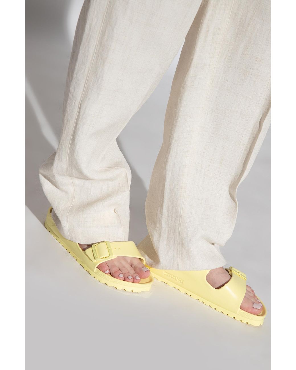 Birkenstock Yellow Arizona Eva Mules Narrow Fit