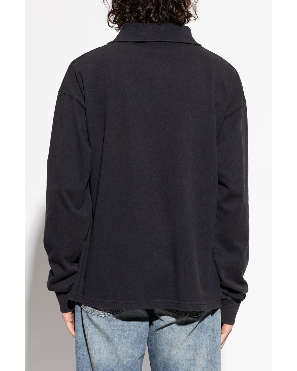 Acne Blue Sweatshirt With Logo for men