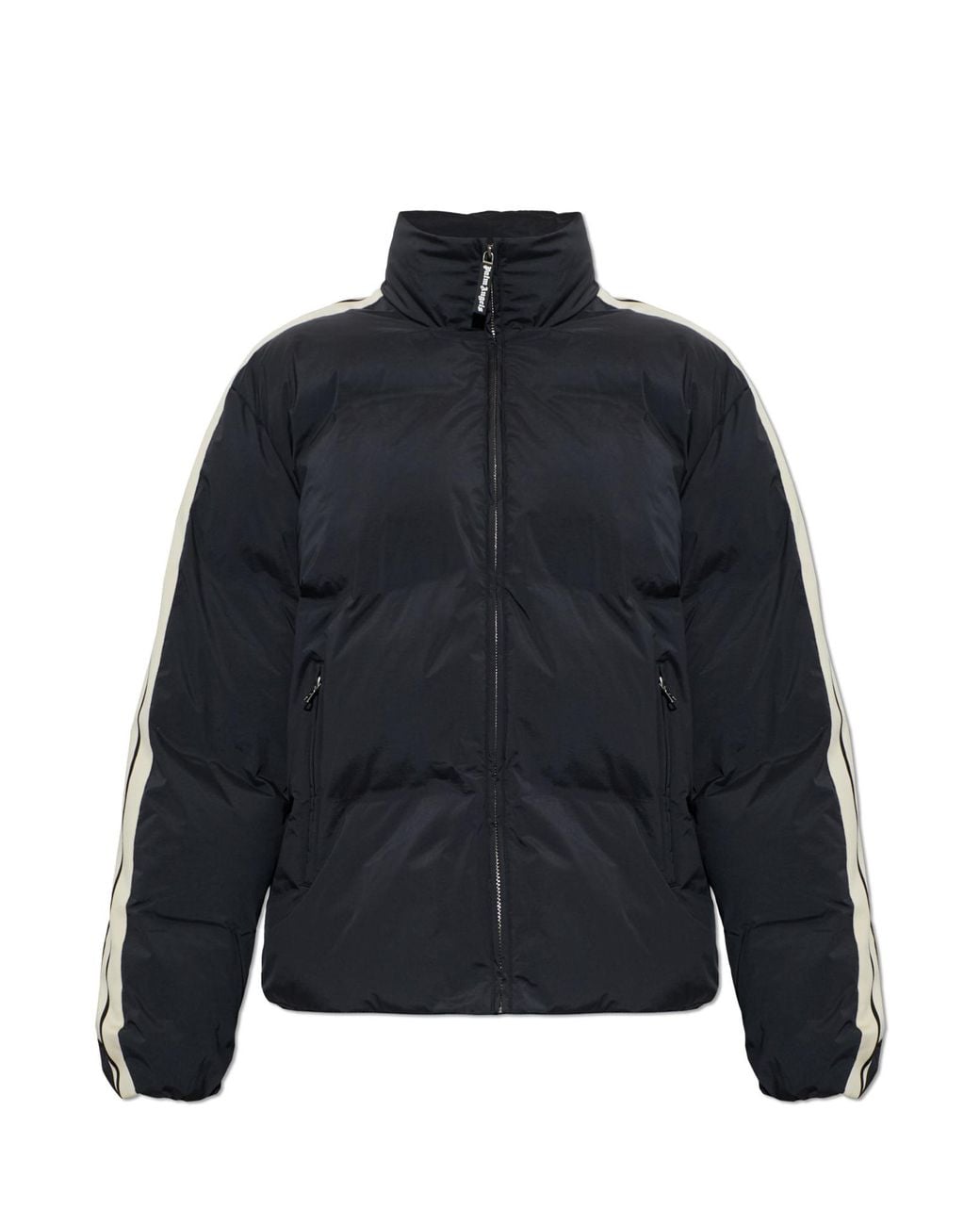 Palm Angels Blue Insulated Jacket With A Stand-Up Collar for men