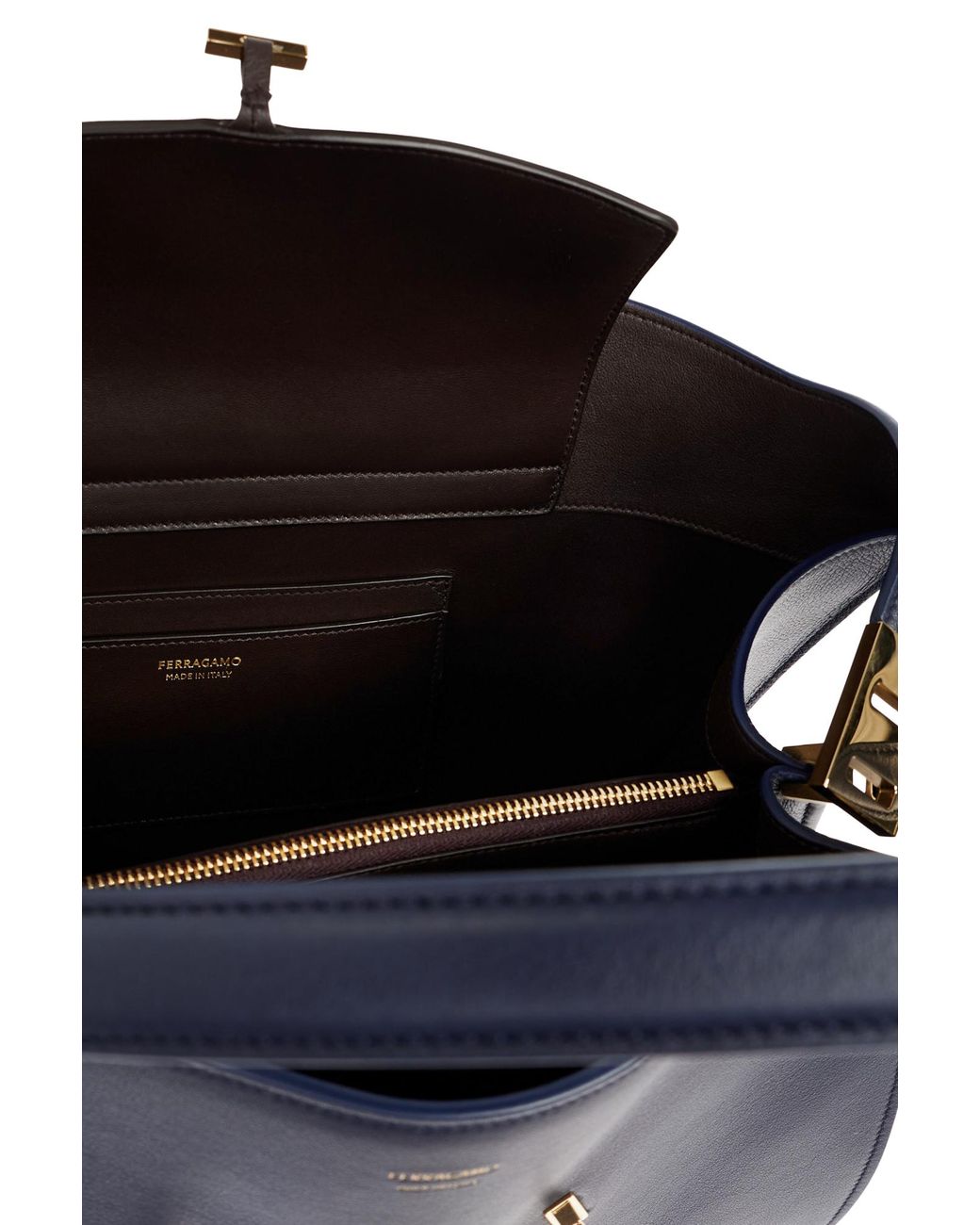Ferragamo Blue Handbag 'Hug Small'