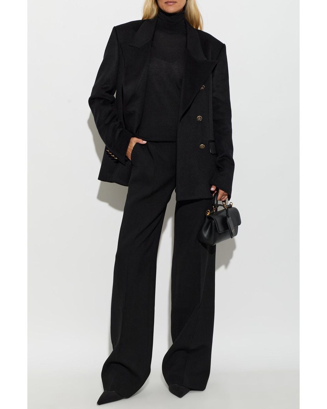 Dolce & Gabbana Black Cashmere Turtleneck