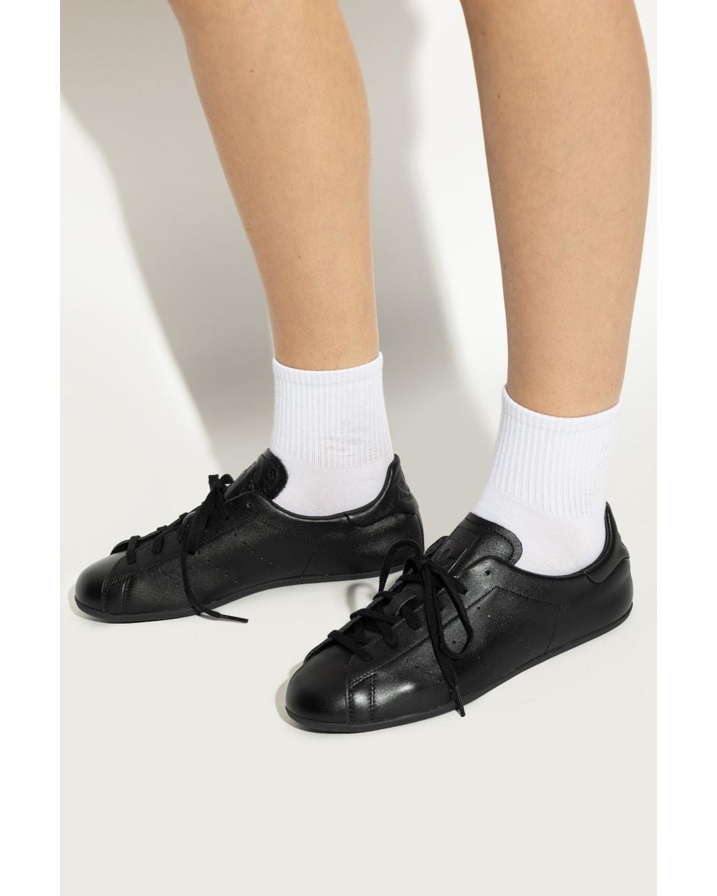 Adidas Originals Black Stan Smith Lo Pro W Sports Shoes