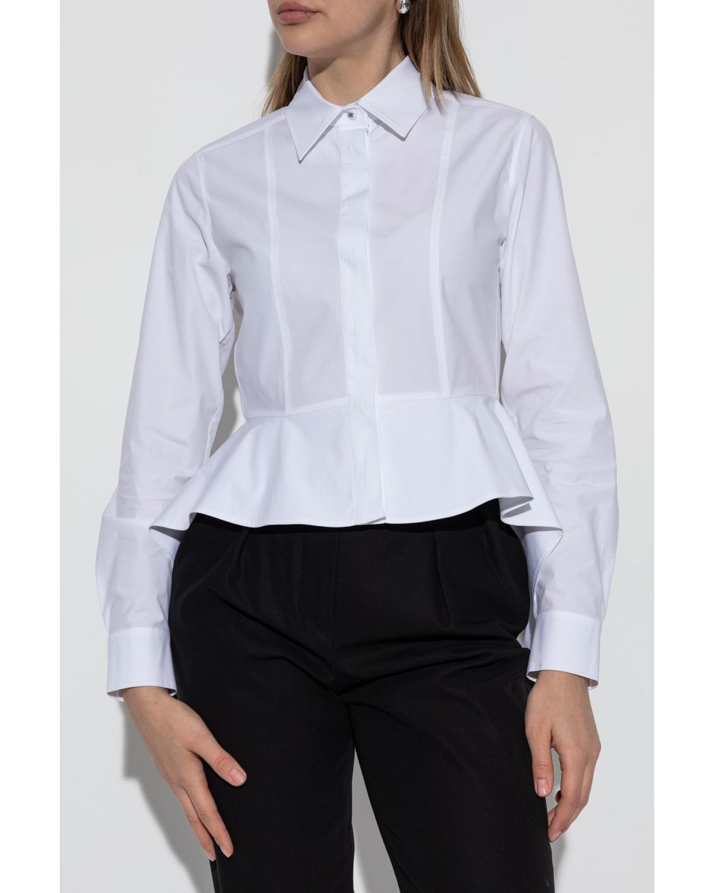 Tシャツ・カットソー Max Mara Max Mara Gamma Popeline Shirt Max Mara Shirt 'Gamma' in Black | Lyst