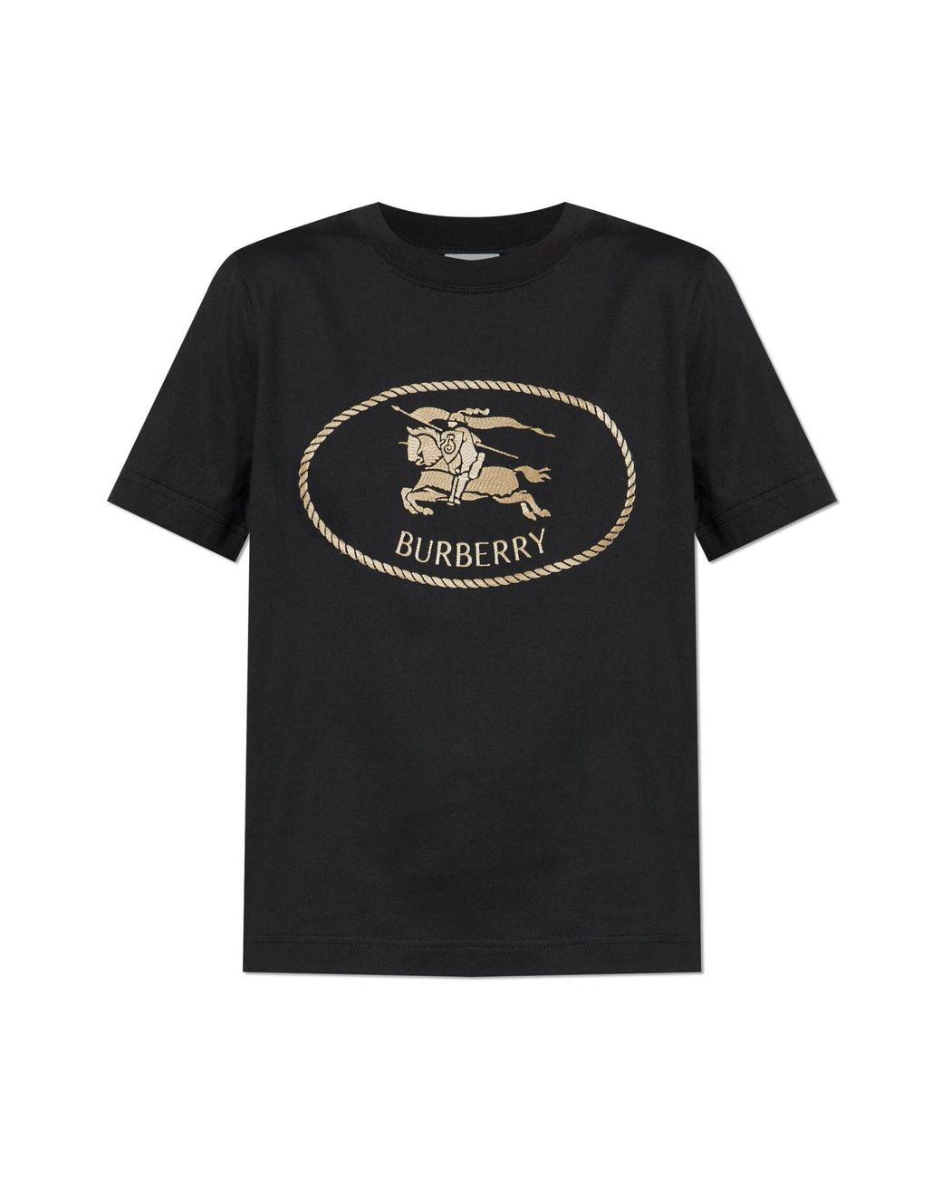 Burberry Black T-Shirt With Logo