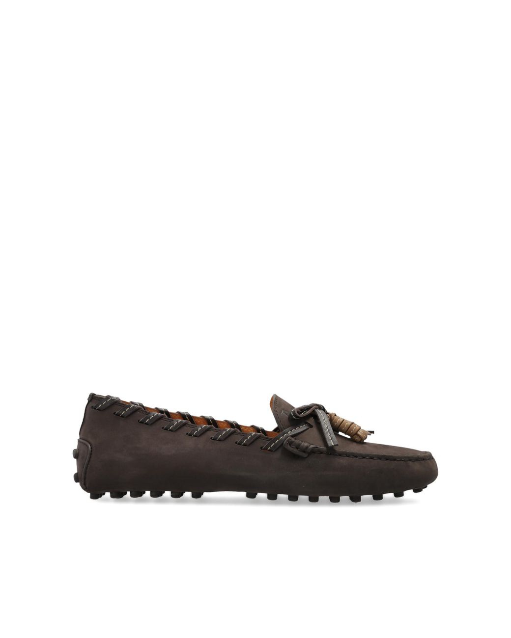 Tod's Black Leather Moccasins