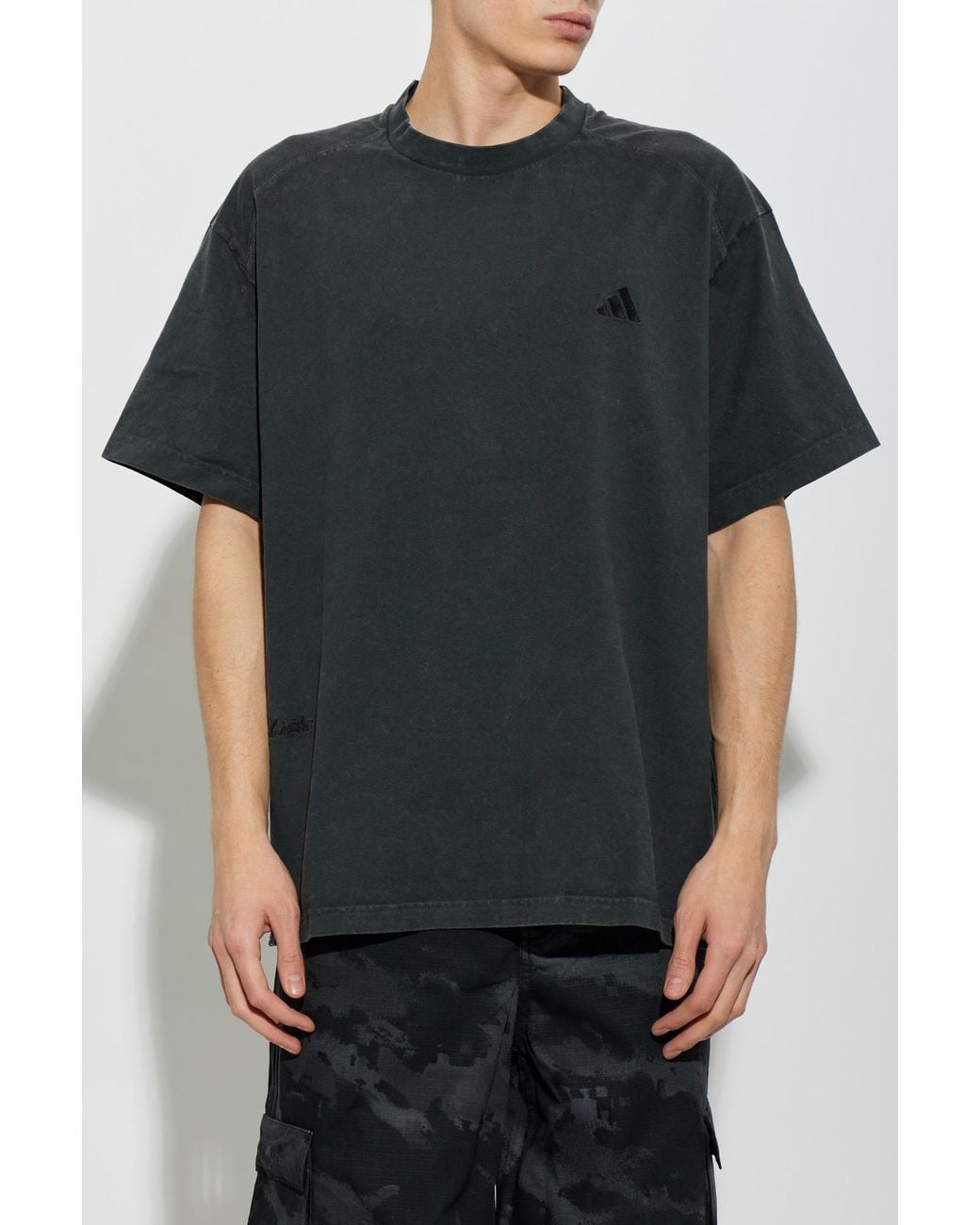 Adidas Originals Black Adidas X Tyrrell Winston Oversize T-Shirt for men