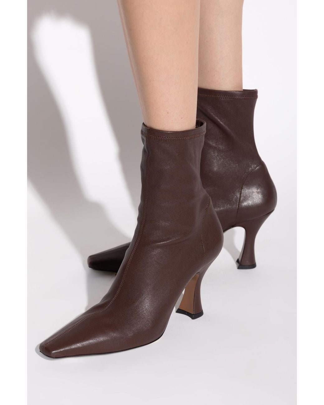 Neous Brown Heeled Ankle Boots 'Ran'