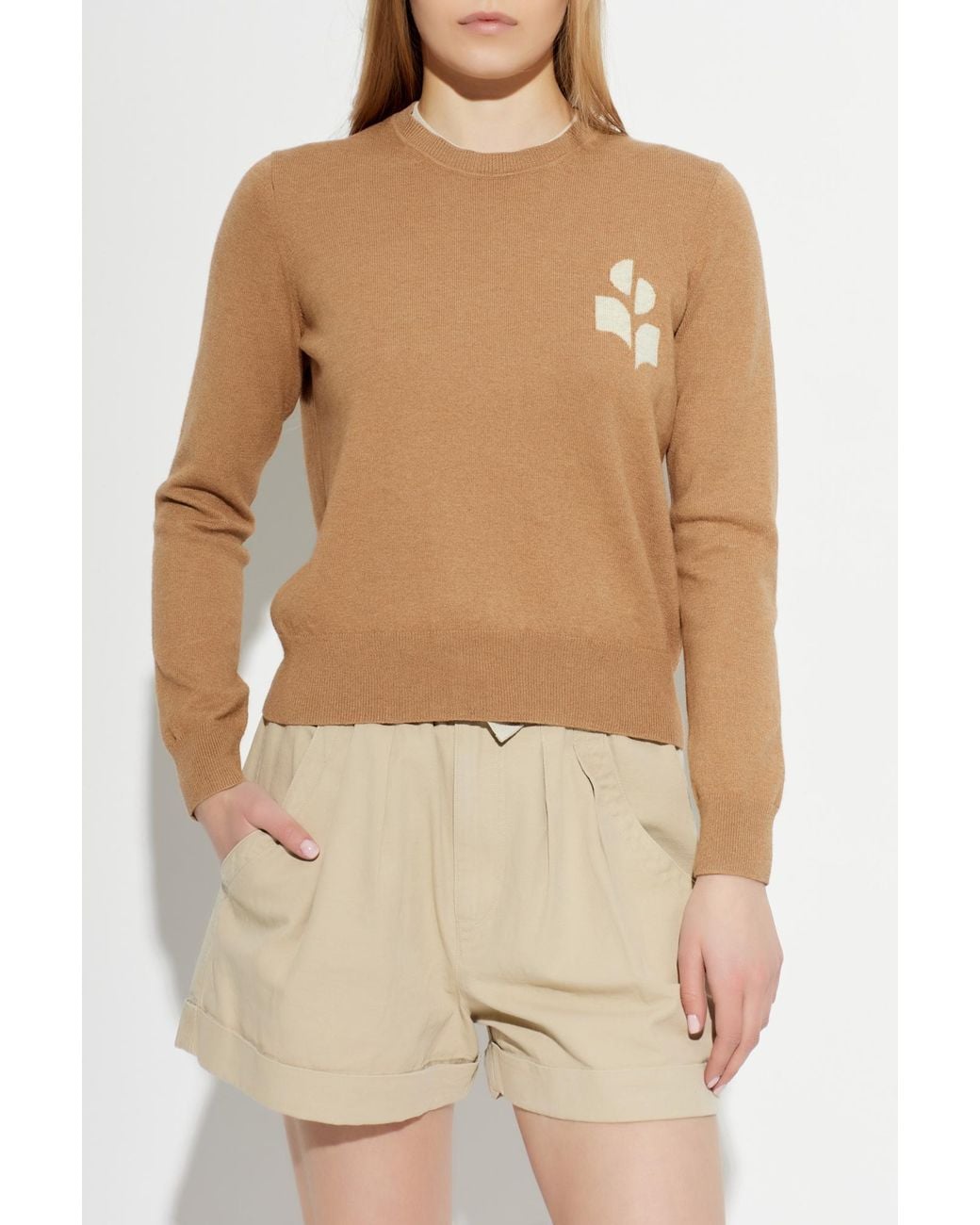 Isabel Marant White Sweater "Lanta"
