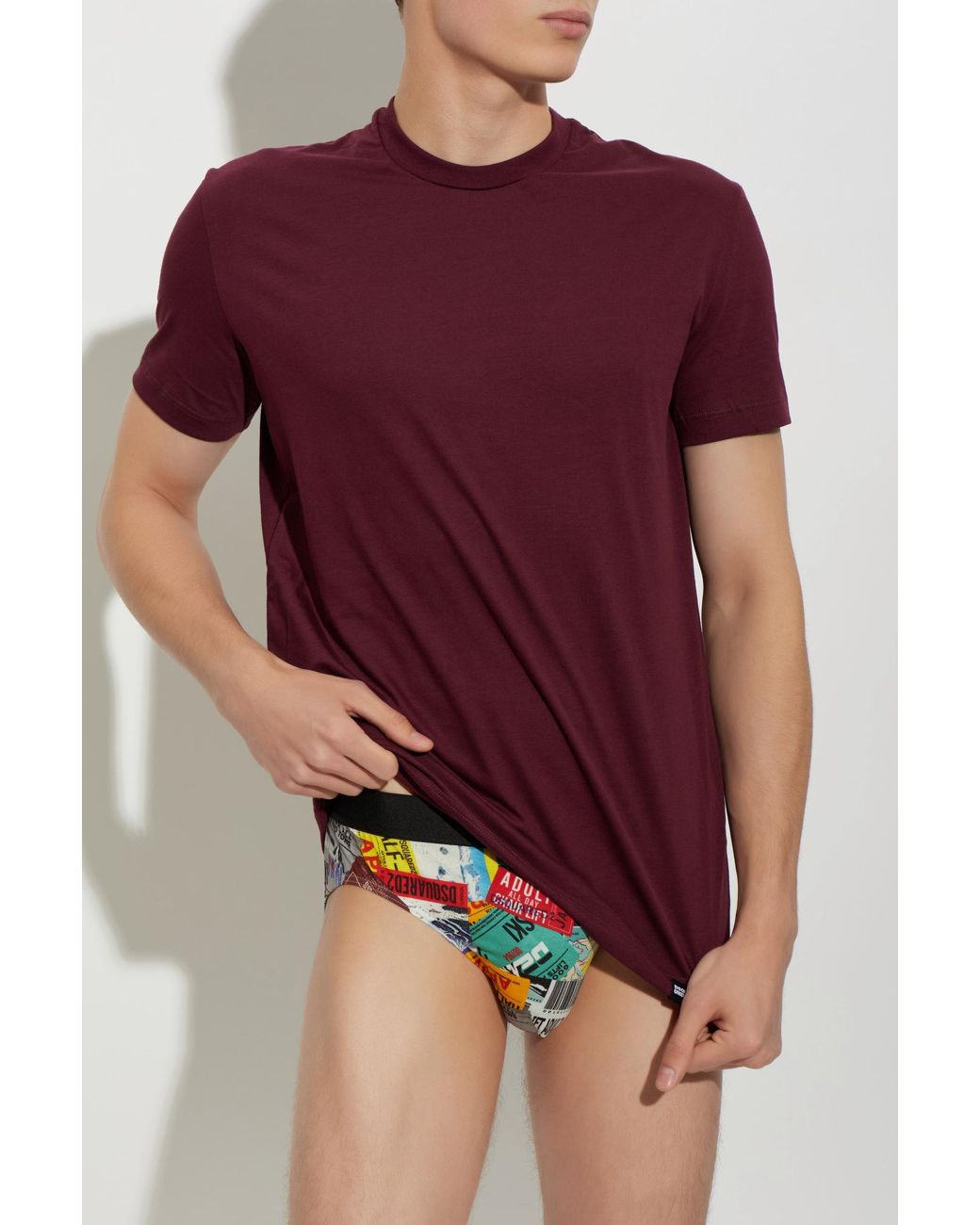 DSquared² Red Three-Pack Of Underwear T-Shirts for men