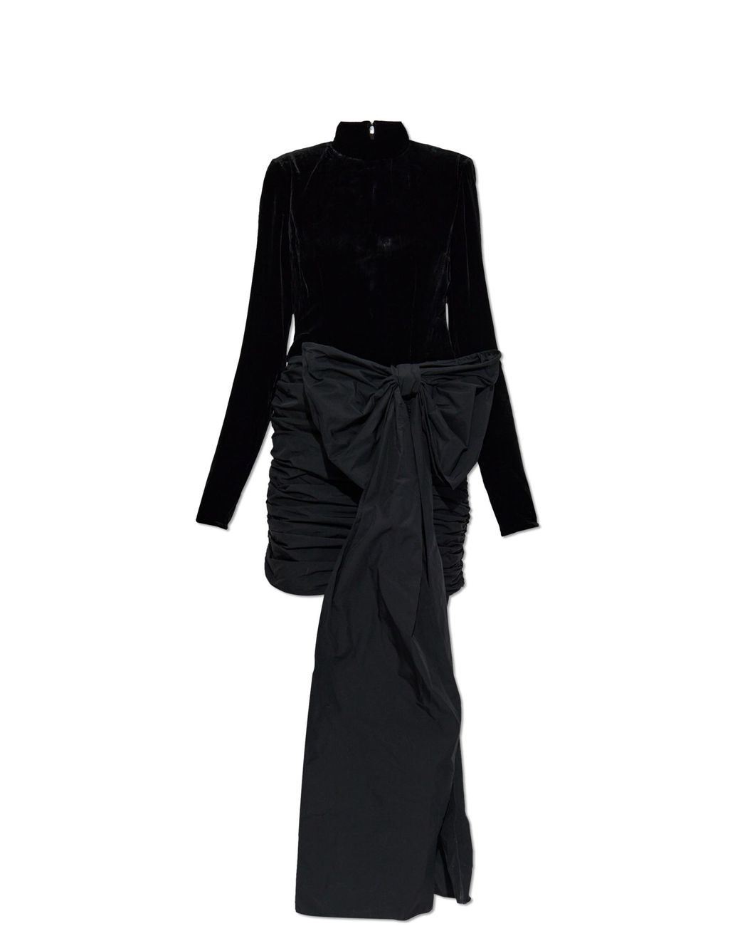 ROTATE BIRGER CHRISTENSEN Black Dress Made Of Combined Fabrics