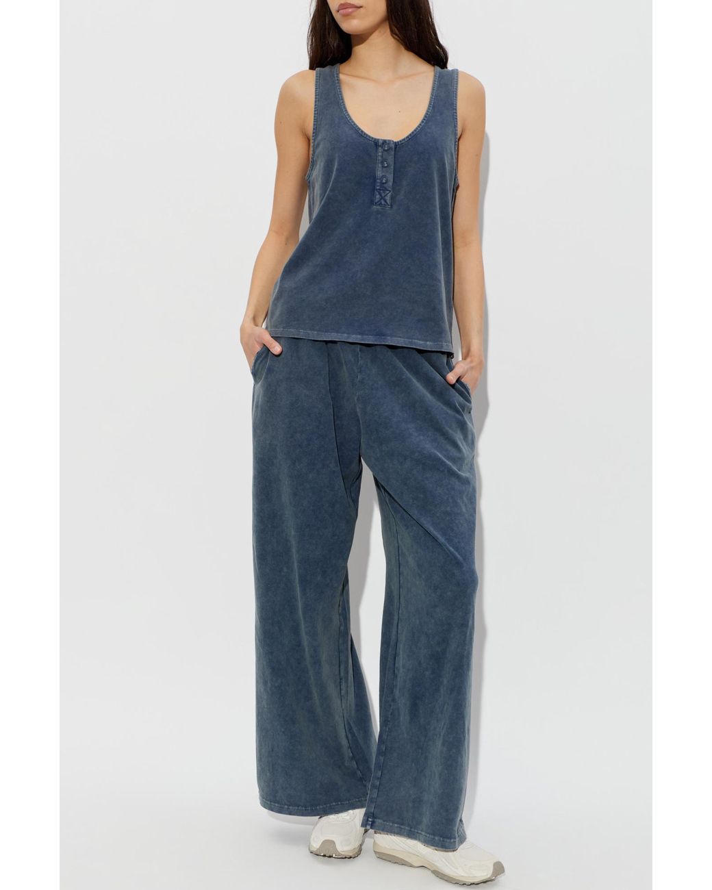 The Upside Blue Kapri Top