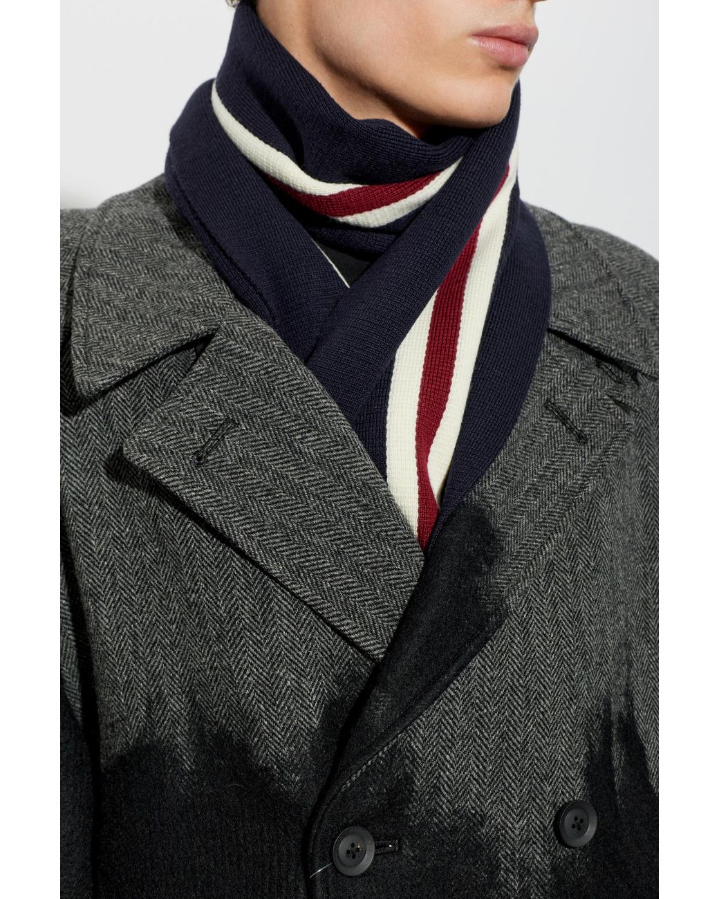 DSquared² Blue Wool Scarf for men