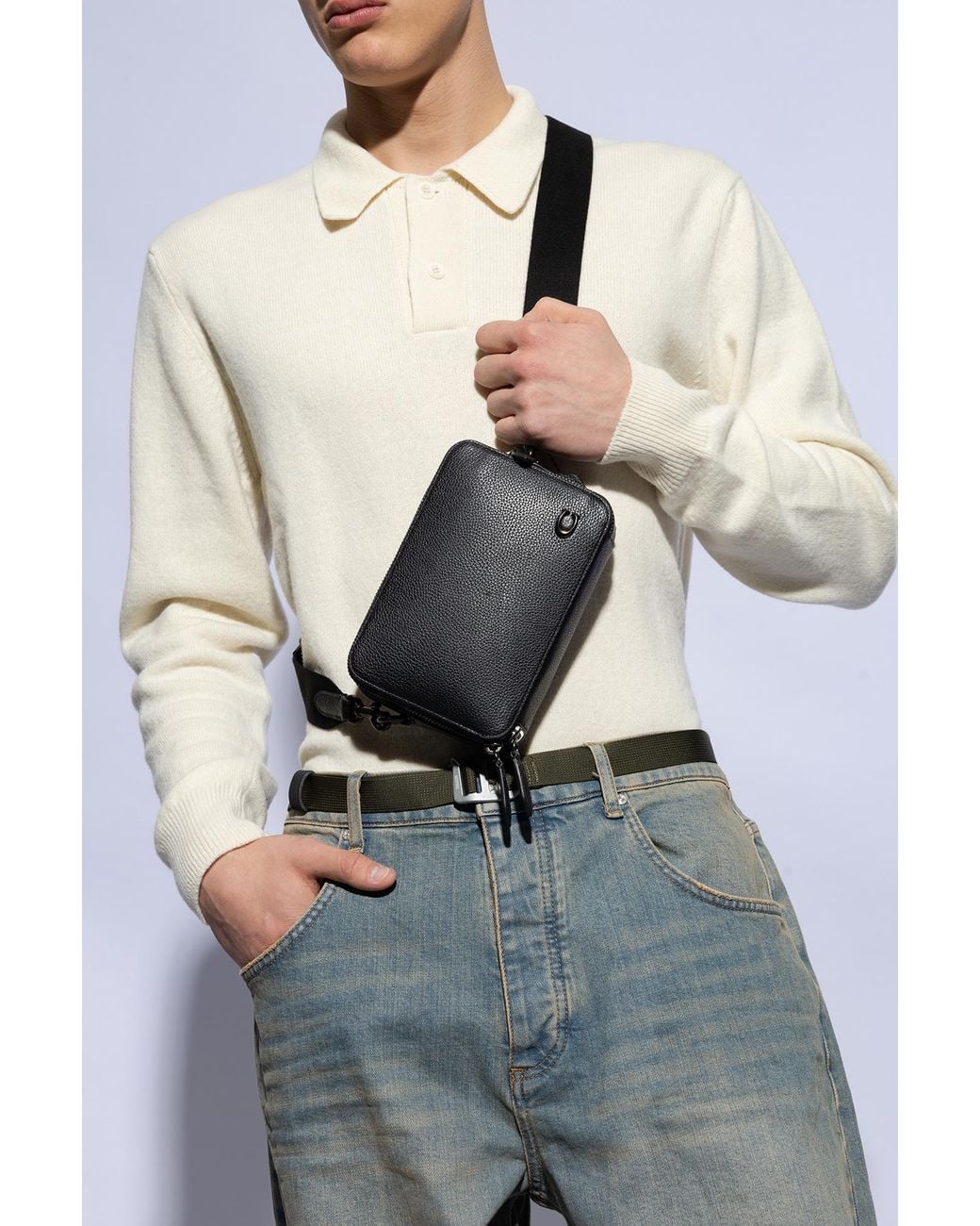 COACH Black 'Charter 19' Shoulder Bag for men