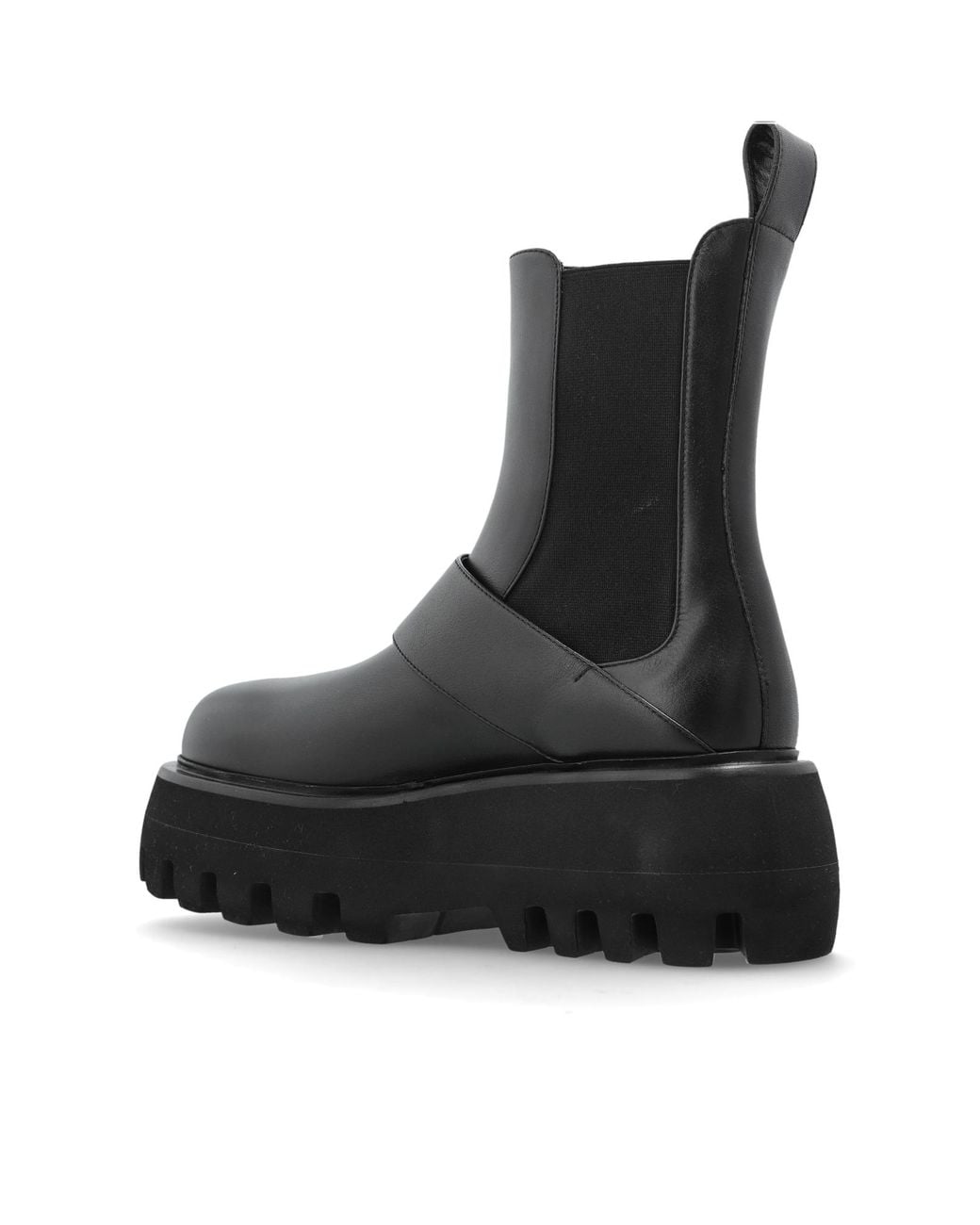 McQueen Black "Sofa" Platform Ankle Boots