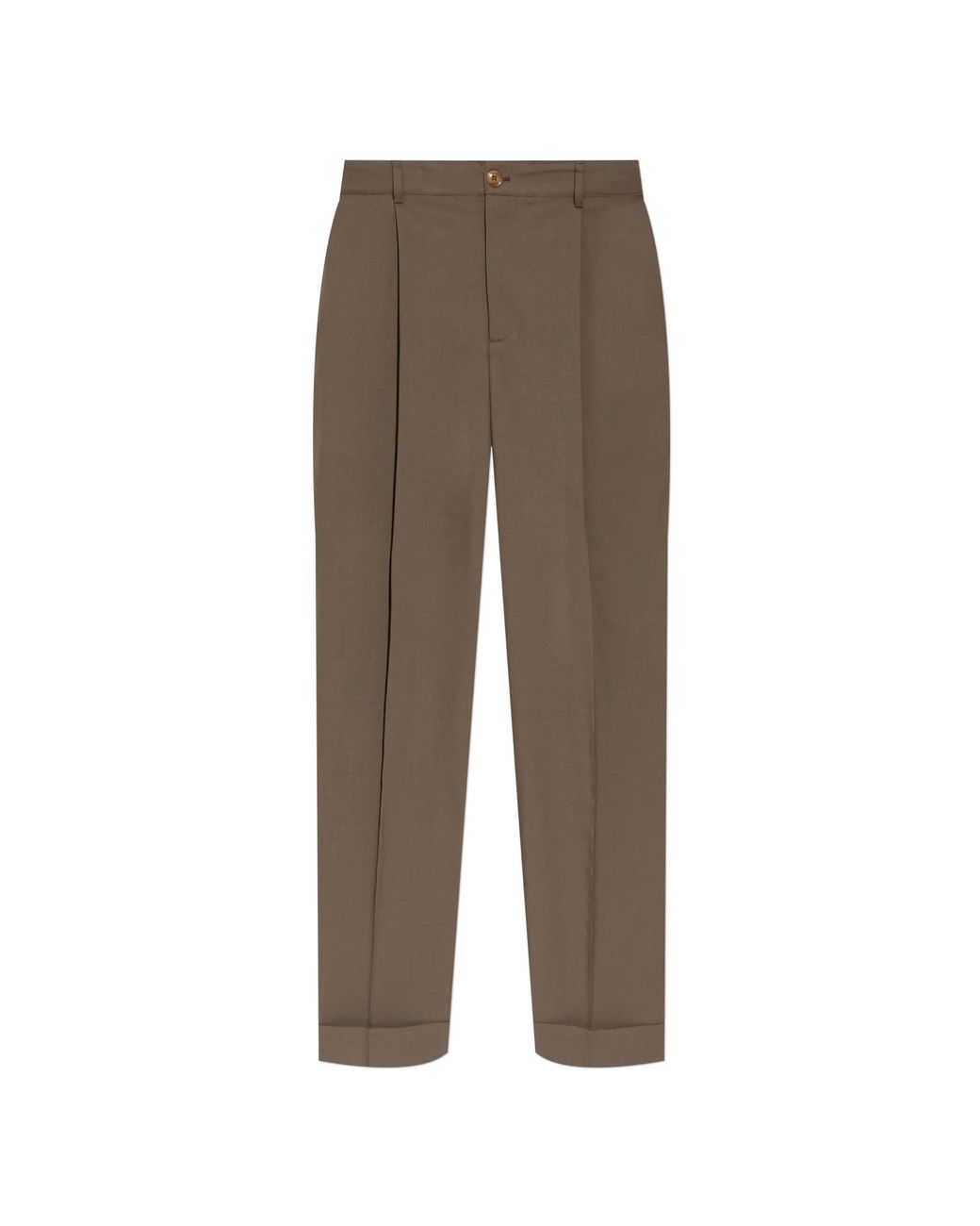 Marni Green Creased Trousers for men