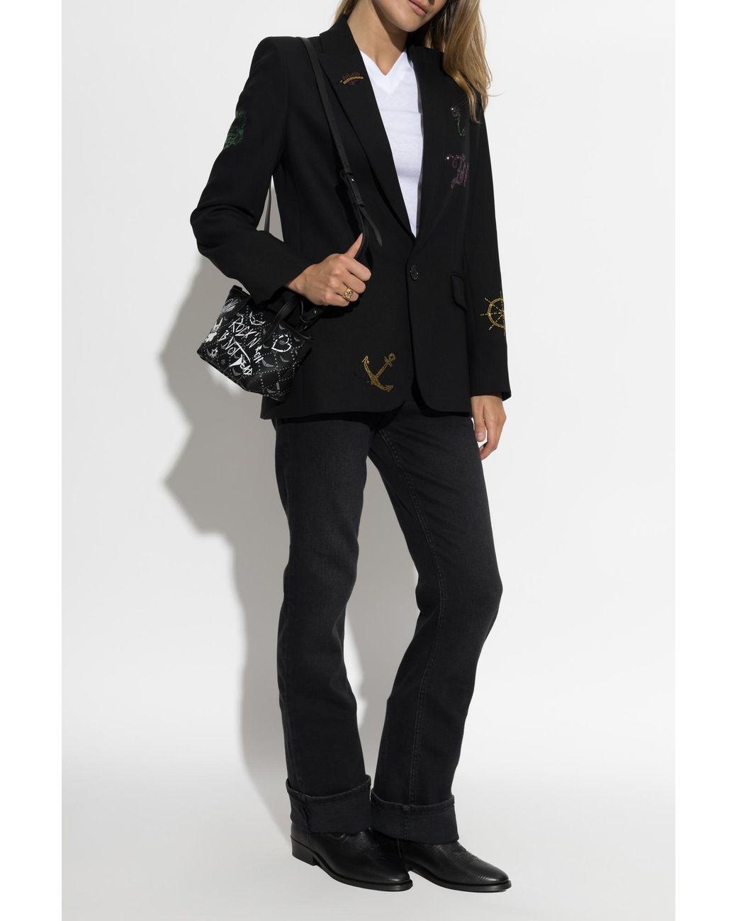 Zadig & Voltaire Black Blazer 'Valse'
