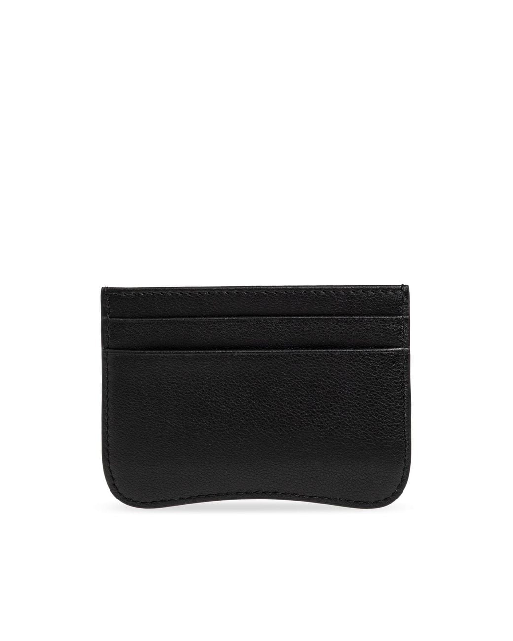 AMI Black Leather Card Holder