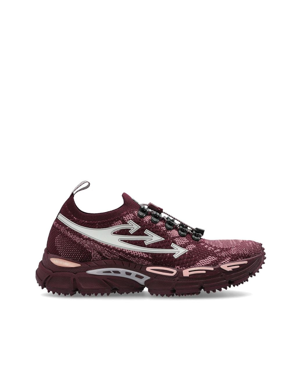 Off-White c/o Virgil Abloh Brown 'Be Right Back Knit' Sports Shoes