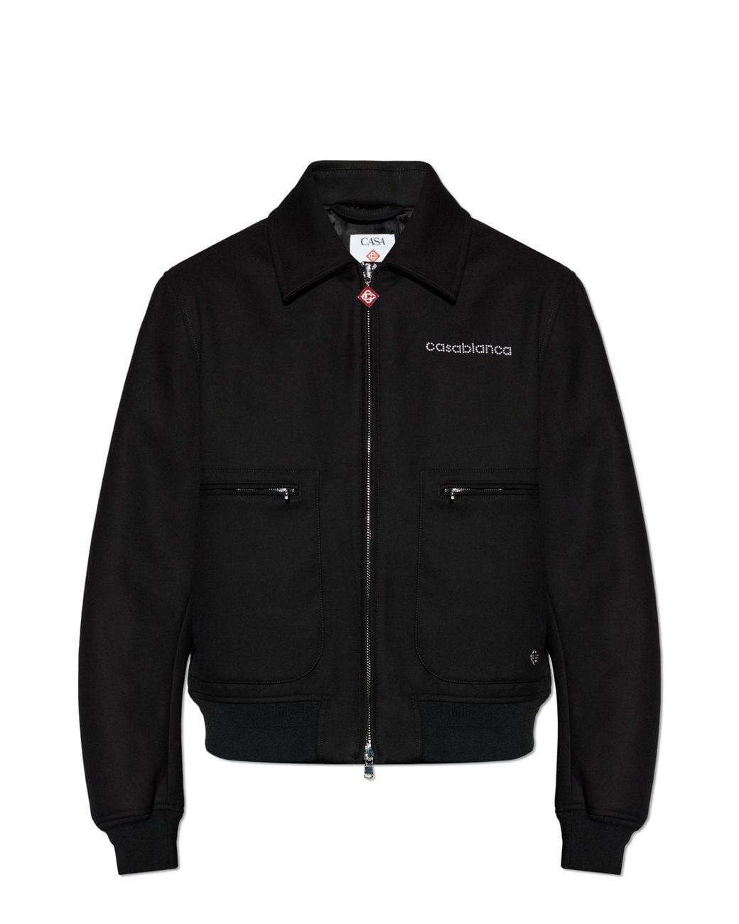 Casablanca Black Jacket With Logo for men