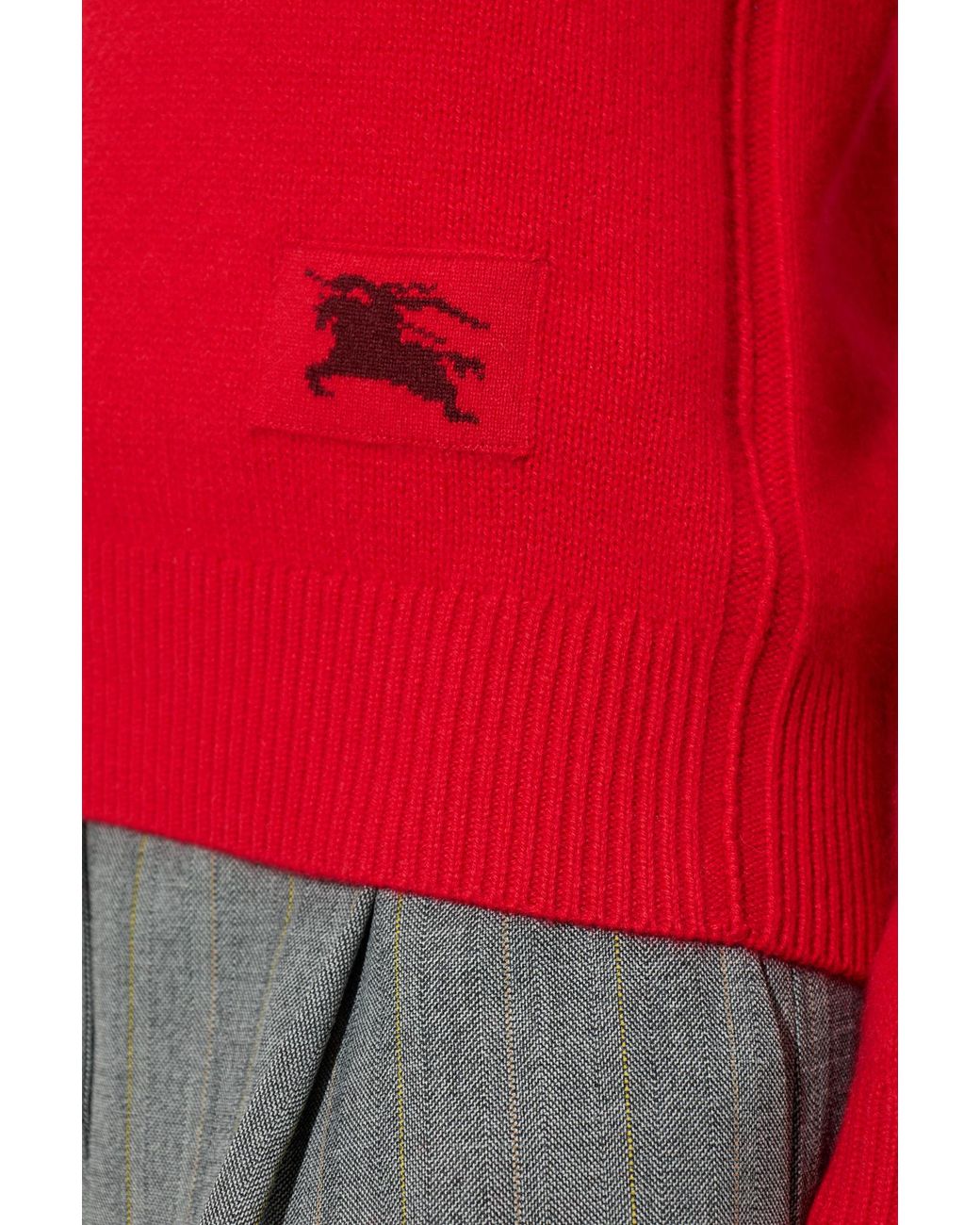 Burberry Red Cashmere Sweater 'Constance'