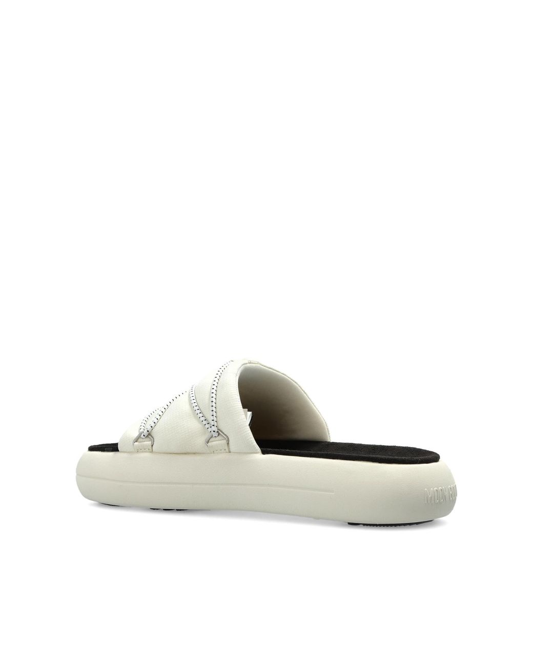Moon Boot White 'Mb Icon Slide' Slides