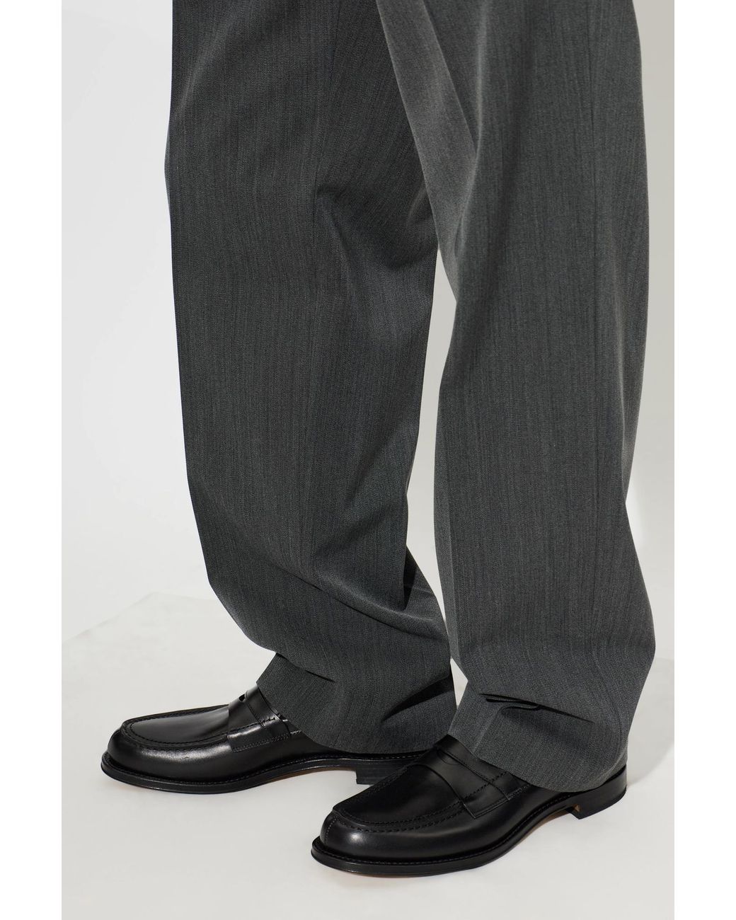 Fabi Black Leather 'Loafers' for men