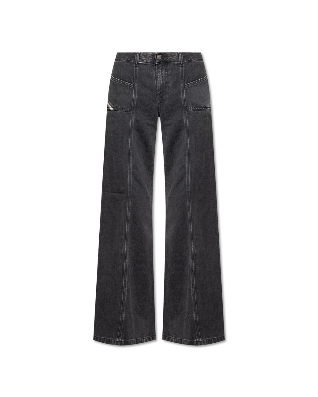DIESEL Black D-akii 068hn Flared Bootcut Jeans