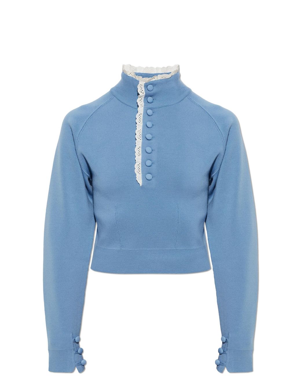 Chloé Blue Wide-Leg Trousers