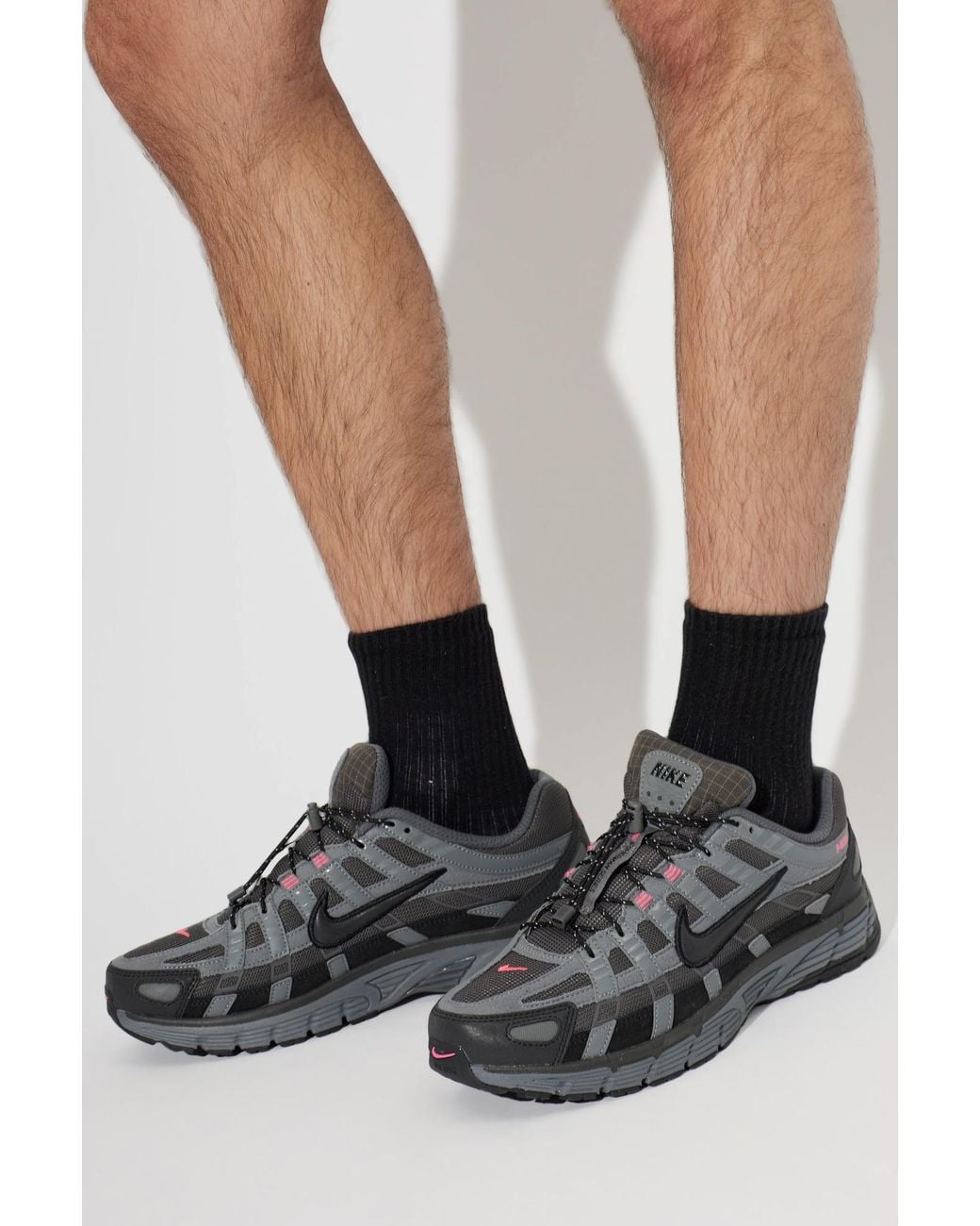 Nike Black Sports Shoes 'P-6000' for men
