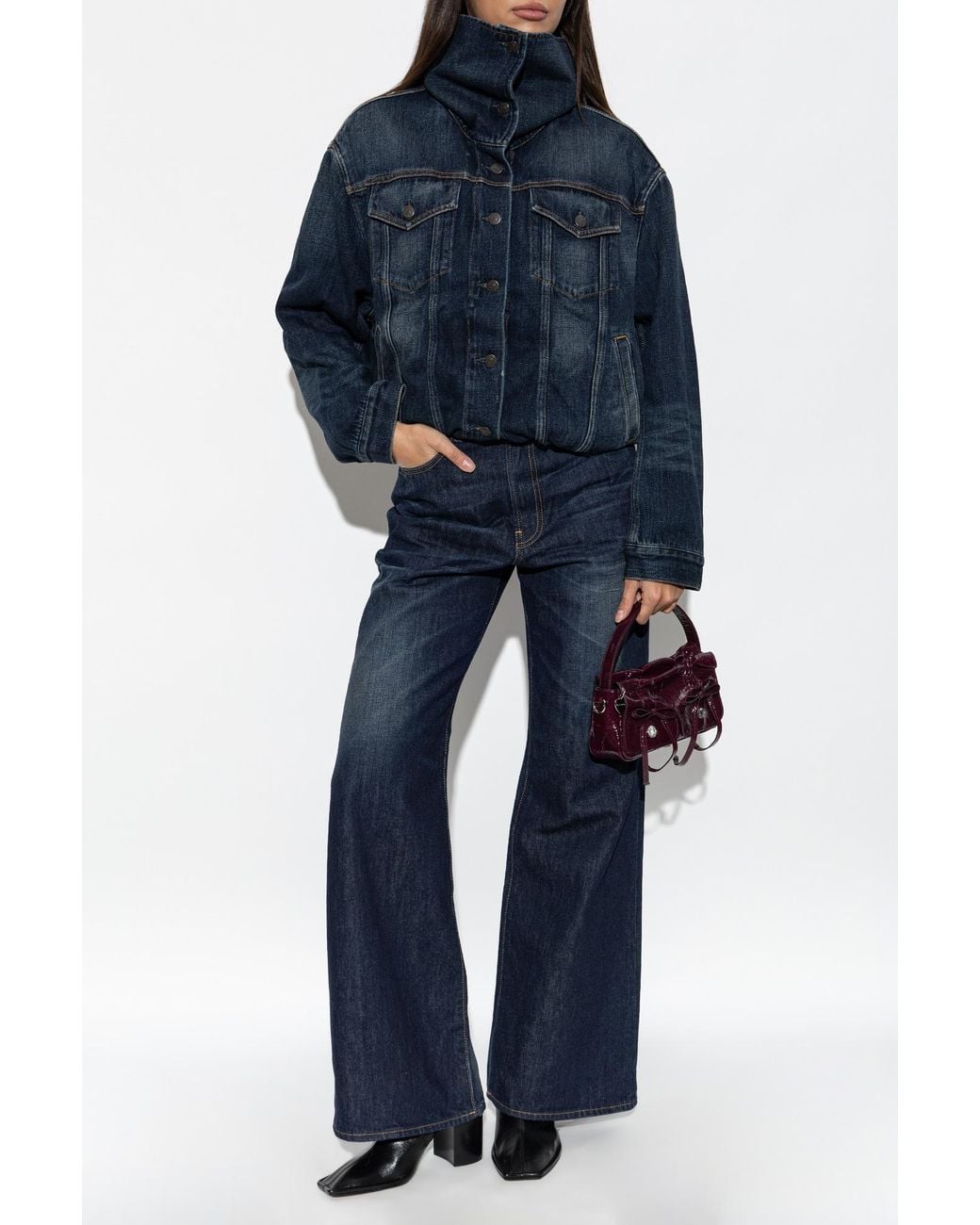 Acne Blue Jeans With Flared Legs