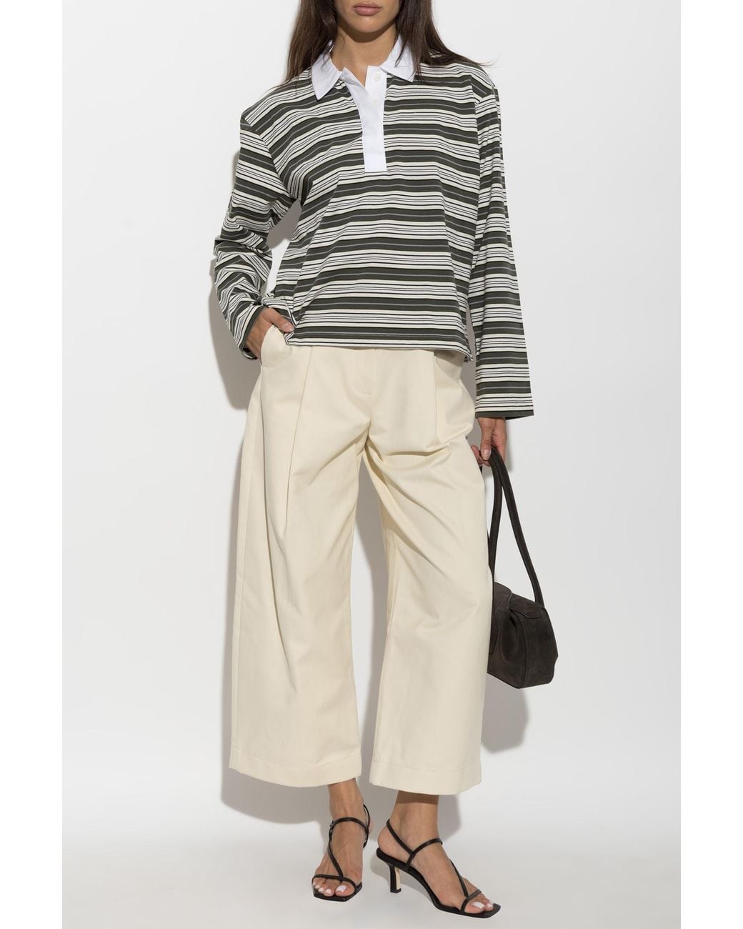 Studio Nicholson White 'Dordoni' Trousers