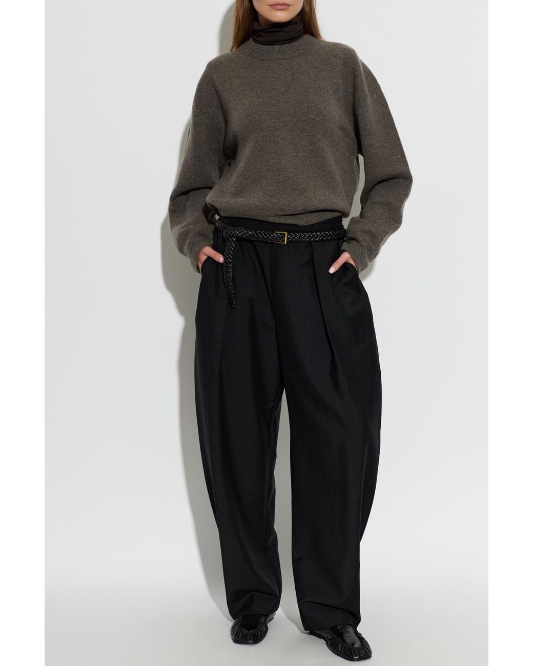 Studio Nicholson Gray Wool Sweater 'Morina'
