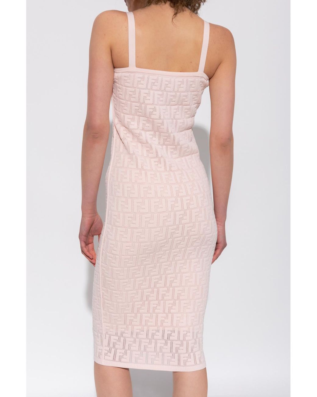 Fendi Slip Dress in Pink Lyst