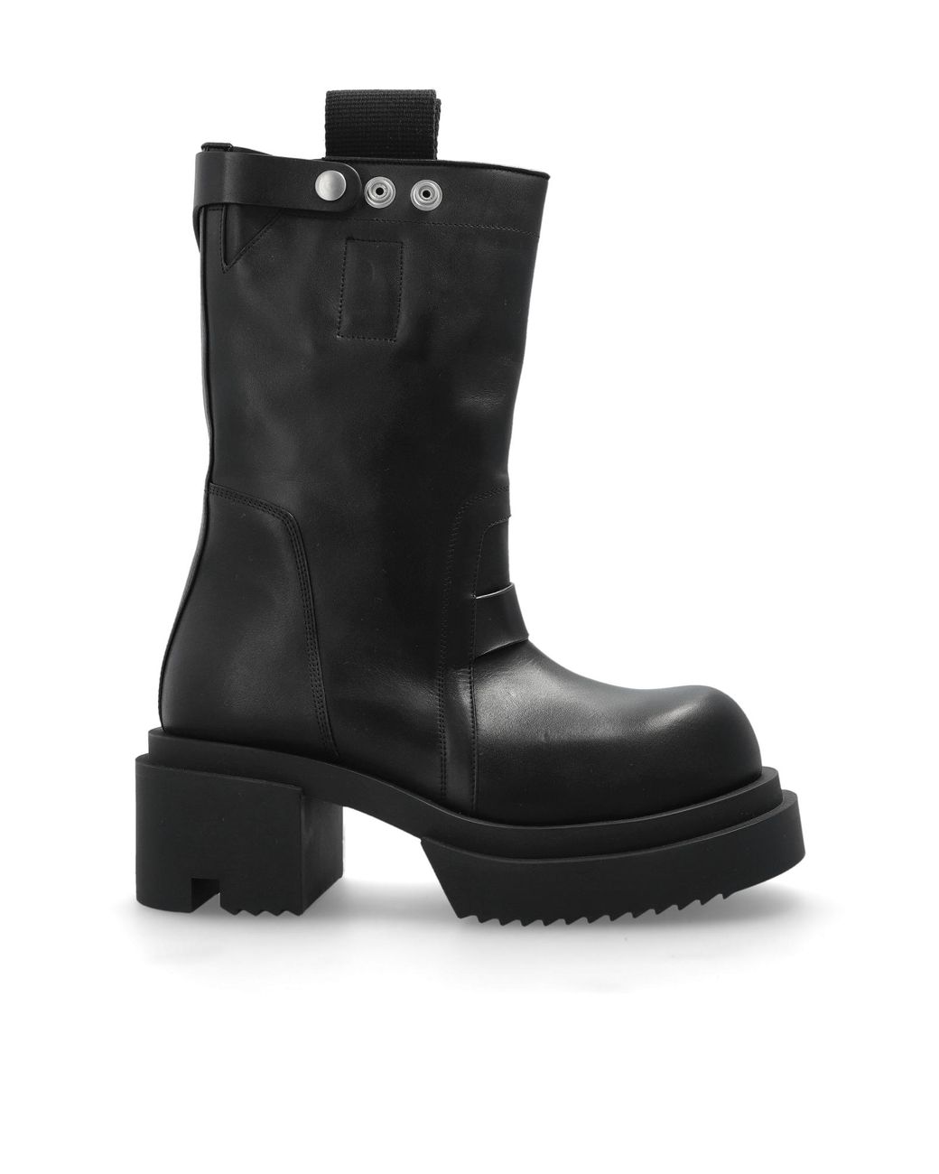 【関税込み】Rick Owens ブラック Lido Pull On Bogun ブーツ Rick Owens Leather Boots Pull On Bogun in Black | Lyst