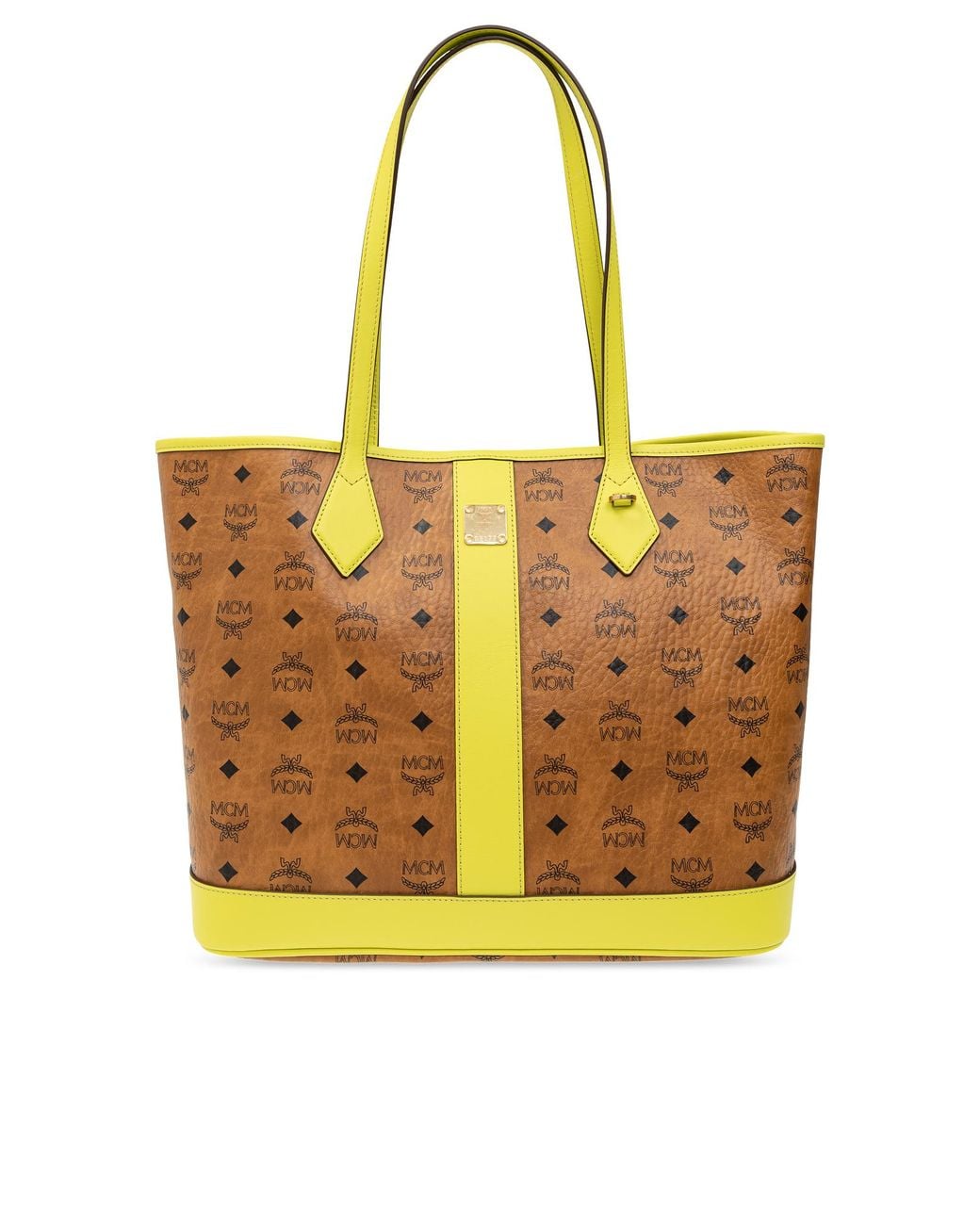MCM Yellow 'Liz' Shopper Bag