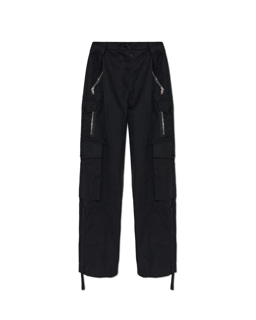 Dolce & Gabbana Black Cargo Trousers