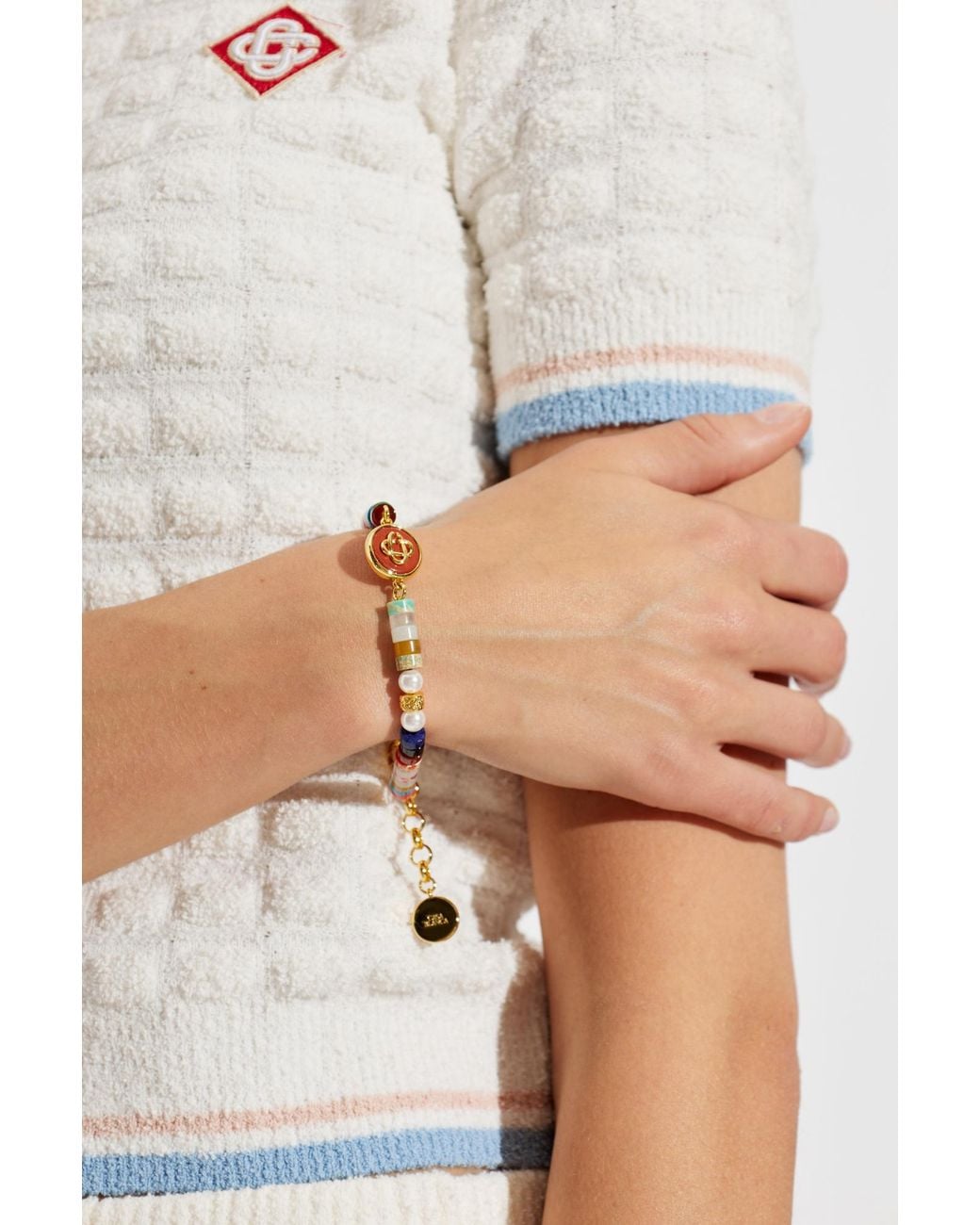 Casablanca White Bracelet With Stones