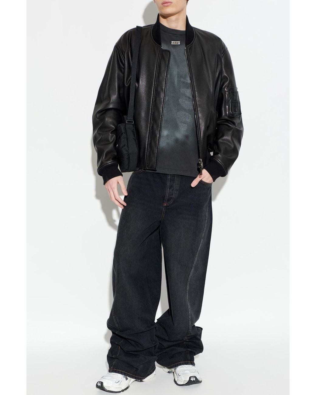 AVAVAV Black Wide-Leg Jeans for men